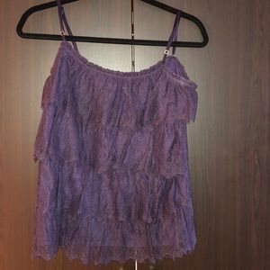 Purple Lace Top